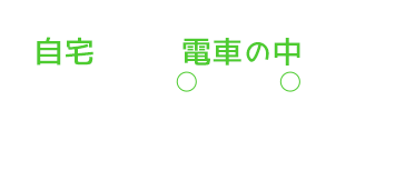 自宅や電車の中など空いた時間にコメントしてね♪